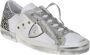 Philippe Model Platte Schoenen Parijs Laag Vrouw Glitter White Dames - Thumbnail 2