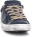 Philippe Model Vintage Indigo Leren Prsx Sneakers Grijs Heren - Thumbnail 3