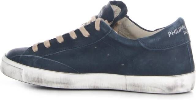 Philippe Model Prsx Leren Sneakers Blauw Heren