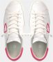 Philippe Model Dames Leren Sneakers met Python Print Details White Dames - Thumbnail 6