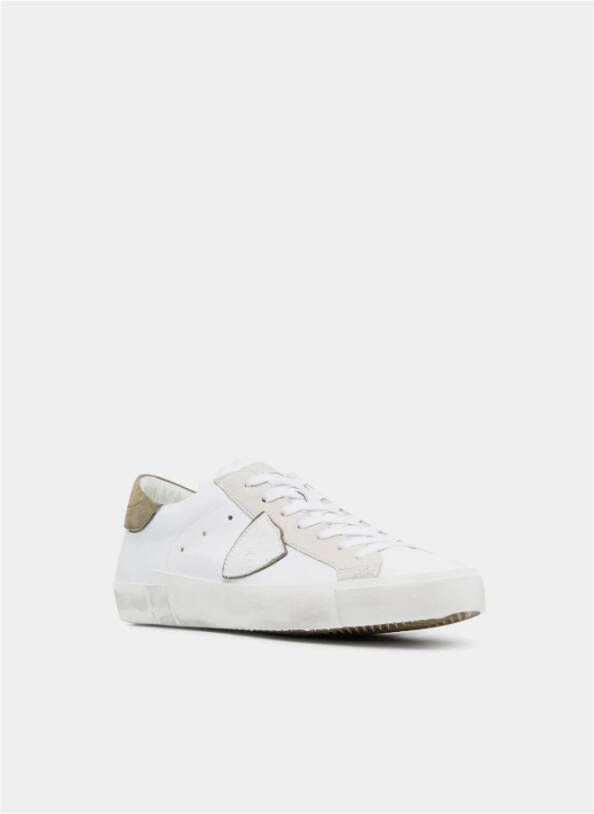 Philippe Model Prsx Lage Sneakers met Logo Detail White Heren