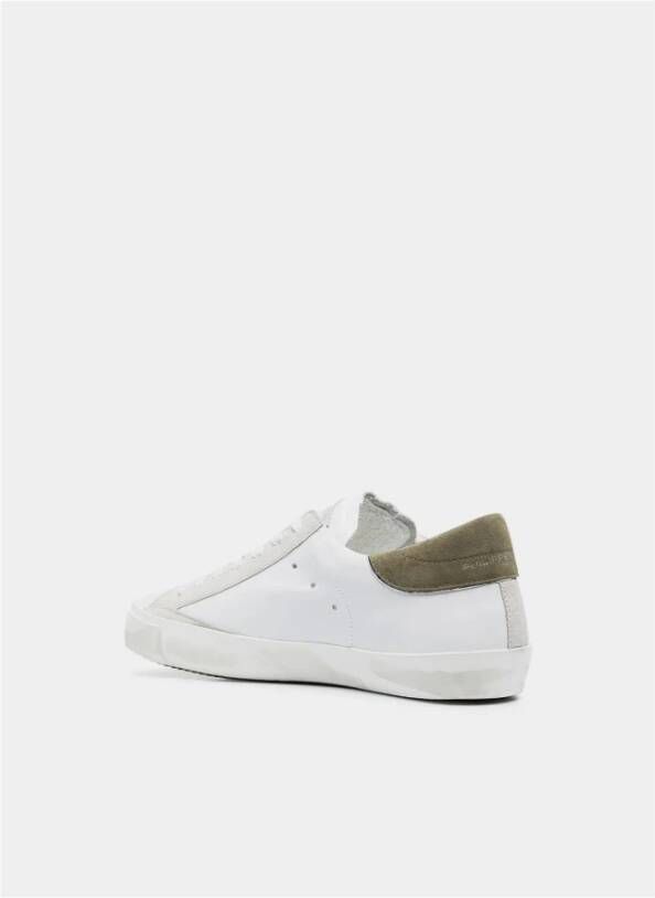 Philippe Model Prsx Lage Sneakers met Logo Detail White Heren