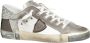 Philippe Model Grijze Sneakers met Vintage Effect en Glitterdetail Grijs Dames - Thumbnail 13