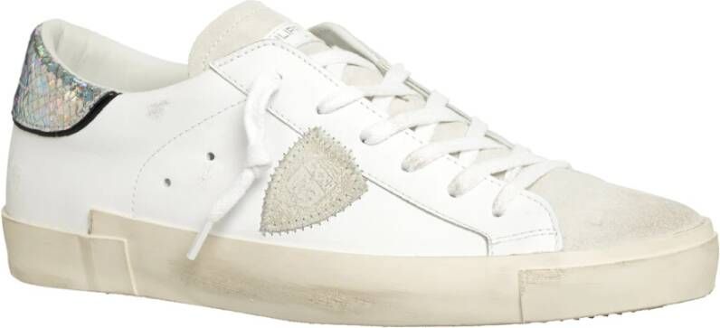 Philippe Model Unieke leren sneakers voor vrouwen Wit Dames