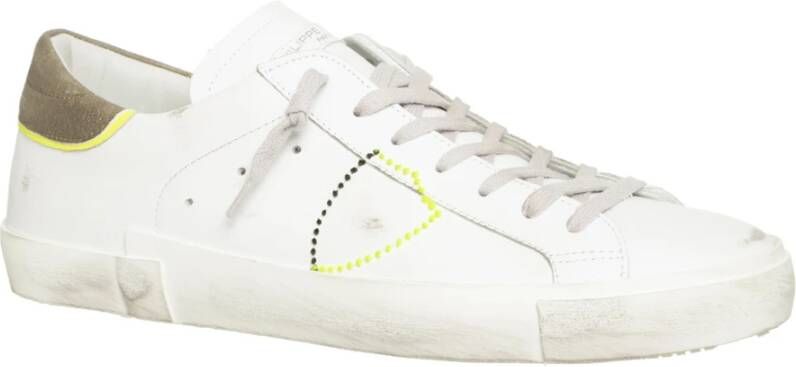 Philippe Model Verweerde leren sneakers Wit Heren