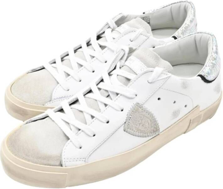 Philippe Model Python Lage Sneakers in Wit White Heren