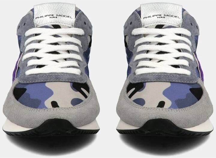 Philippe Model Trpx Camouflage Sneakers Blauw Dames