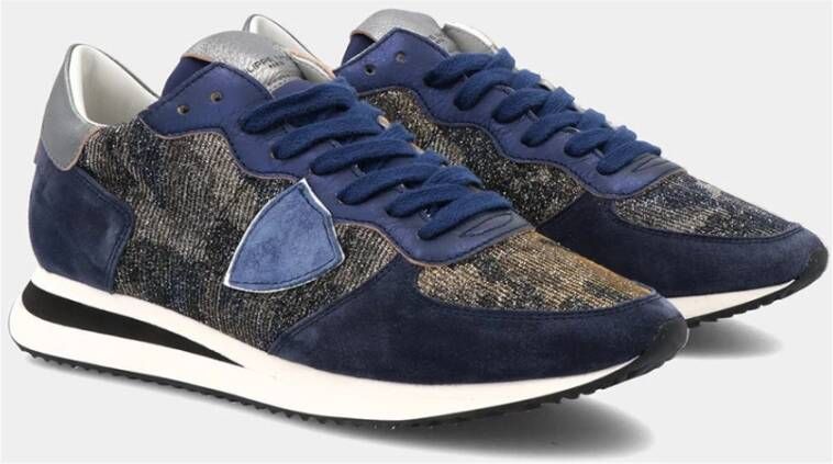 Philippe Model Lage Trpx Sneakers voor vrouwen Blauw Dames