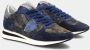 Philippe Model Blauwe Camouflage Lage Top Sneakers Blue Dames - Thumbnail 3