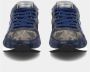 Philippe Model Blauwe Camouflage Lage Top Sneakers Blue Dames - Thumbnail 4