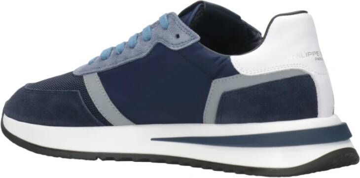 Philippe Model Blauwe Tropez 2.1 Sneakers met Contrasterende Details Blauw Heren