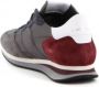 Philippe Model Anthracite Bordeaux Leren Sneakers Grijs Heren - Thumbnail 4