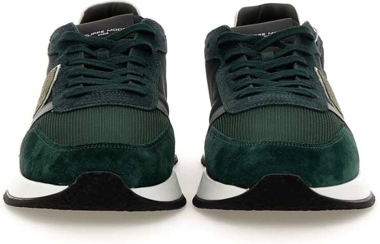 Philippe Model Stijlvolle groene sneakers voor heren Groen Heren