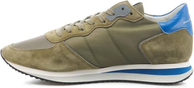 Philippe Model Oliv Sneakers Comfort en Stijl Groen Heren