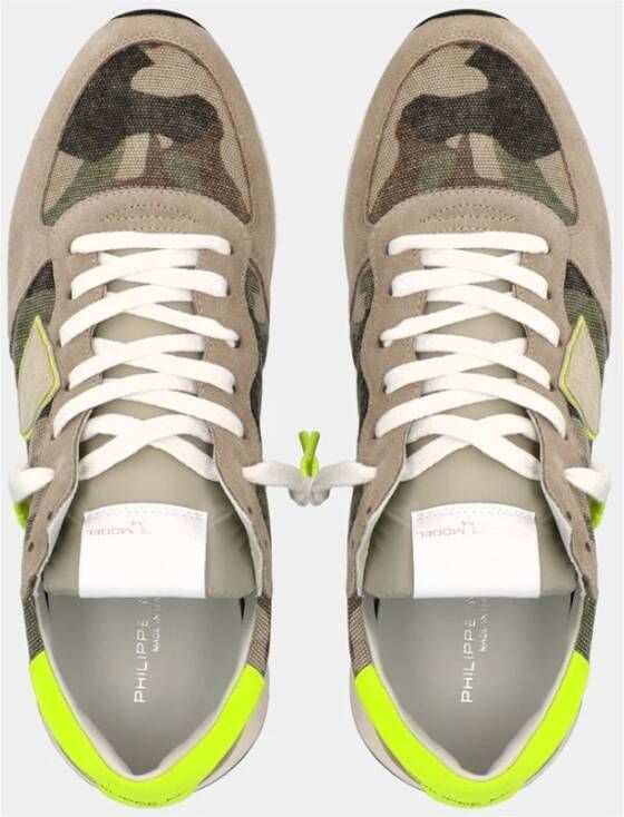 Philippe Model Trpx Camouflage Sneaker voor Heren Groen Heren