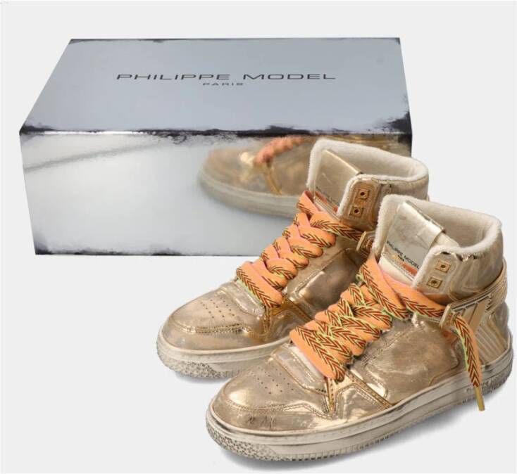 Philippe Model High La Grande Basketbalschoenen Bruin Heren