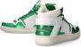 Philippe Model Vintage Groene Leren Sneakers Vrouwen White Dames - Thumbnail 6