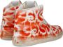 Philippe Model Urban Graffiti Sneakers Heren Wit Oranje Multicolor Heren - Thumbnail 4