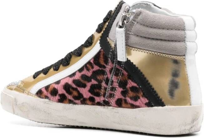 Philippe Model Luipaardprint Leren Sneakers Meerkleurig Dames