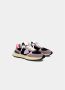 Philippe Model Neon Lila Lage Sneaker met Dikke Zool Meerkleurig Dames - Thumbnail 2