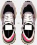 Philippe Model Neon Lila Lage Sneaker met Dikke Zool Meerkleurig Dames - Thumbnail 3