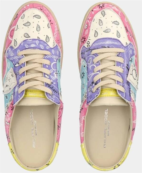 Philippe Model Marais Lage Sneaker Paisley Print Meerkleurig Dames