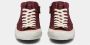 Philippe Model Vintage Bordeaux Leren Sneakers Rood Dames - Thumbnail 9