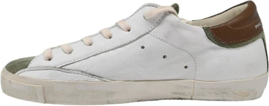 Philippe Model Sneakers Mixage Blanc Militaire White Heren