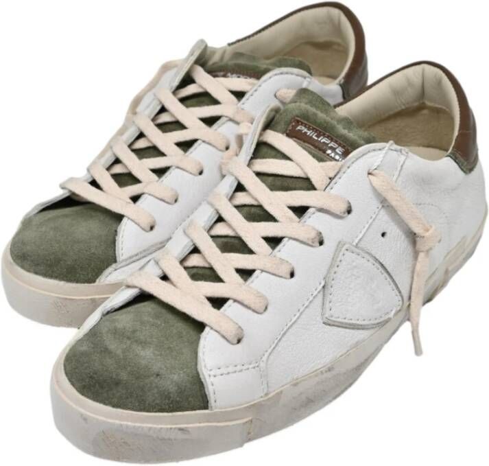 Philippe Model Sneakers Mixage Blanc Militaire White Heren