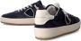 Philippe Model Blauwe Leren Sneakers met Zilveren Logo Blue Heren - Thumbnail 9