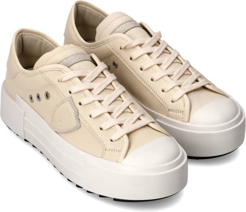 Philippe Model Sneakers Paris Haute Tennis Beige Dames