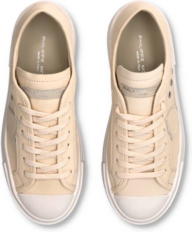 Philippe Model Sneakers Paris Haute Tennis Beige Dames