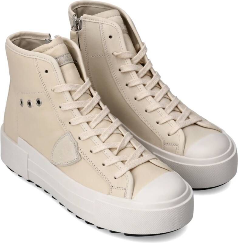 Philippe Model Sneakers Paris Haute Tennis Beige Dames