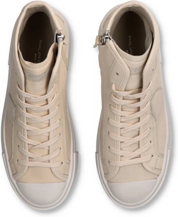 Philippe Model Sneakers Paris Haute Tennis Beige Dames