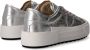 Philippe Model Zilveren Leren Sneakers met Metalen Detail Gray Dames - Thumbnail 3