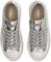 Philippe Model Zilveren Leren Sneakers met Metalen Detail Gray Dames - Thumbnail 4