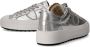 Philippe Model Zilveren Leren Sneakers met Metalen Detail Gray Dames - Thumbnail 6