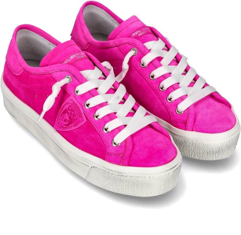 Philippe Model Sneakers Paris Haute Tennis Pink Dames