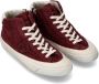 Philippe Model Vintage Bordeaux Leren Sneakers Rood Dames - Thumbnail 2