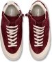 Philippe Model Vintage Bordeaux Leren Sneakers Rood Dames - Thumbnail 4