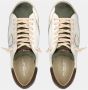 Philippe Model Vintage Gewassen Leren Sneakers met Militaire Suede Details Beige Heren - Thumbnail 3