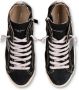 Philippe Model Zwarte Hoge Sneakers Leer Suède Glitter Black Dames - Thumbnail 8