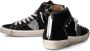 Philippe Model Zwarte Hoge Sneakers Leer Suède Glitter Black Dames - Thumbnail 10