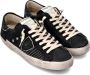 Philippe Model Zwarte Tennissneakers met Riviera-stijl Black Heren - Thumbnail 7