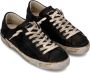 Philippe Model Zwarte Sneakers Distressed Finish Geperforeerde Details Black Heren - Thumbnail 3