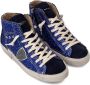 Philippe Model Glitter Blauwe Tennisschoenen Vrouwen Blue Dames - Thumbnail 3