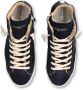 Philippe Model Blauwe Hoge Top Sneakers Faux Fur Voering Black Heren - Thumbnail 9