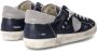 Philippe Model Lage Sneakers met Vernielde Details Blue Heren - Thumbnail 4