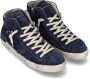 Philippe Model Italiaanse Sneakers met Logo Applicatie Blue Heren - Thumbnail 3