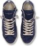 Philippe Model Italiaanse Sneakers met Logo Applicatie Blue Heren - Thumbnail 5